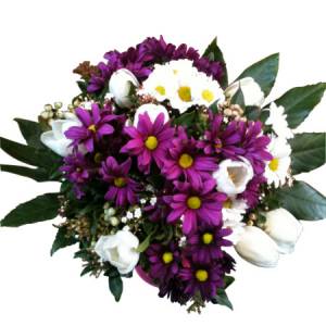 Pink and White Round  Flower Posy Melbourne.