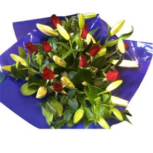 Rose and Lilly Bouquet delivered.